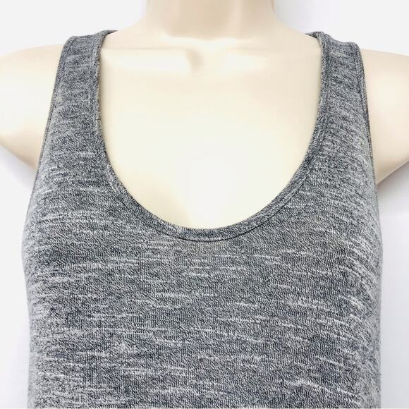 Lou & Grey Gray Racerback Midi Tank Dress Signature Soft Blend Scoop Neck - Picture 3 of 16